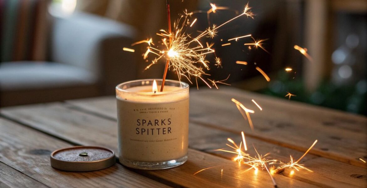sparkspitter candle